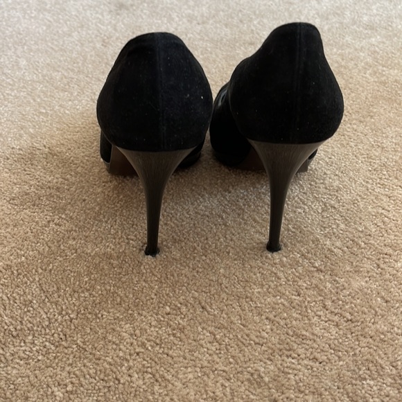 Stuart Weitzman high heels black suede leather 7 1/2 M - Picture 9 of 9